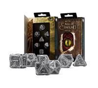 Call of Cthulhu Set Di Dadi In Metallo Q-Workshop RPG Poliedrici 7 Dadi