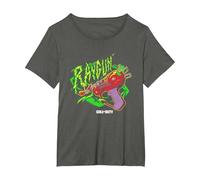 Call of Duty Raygun Zombie Green Neon Big Chest Retro Logo Maglietta