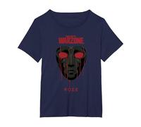 Call of Duty: Warzone Halloween Roze Dripping Blood Portrait Maglietta, Donna Plus-Size, Navy, 2X