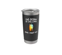 Call of the Surf: L'oceano sta chiamando e devo andare Bicchiere termico in acciaio inox doppia parete