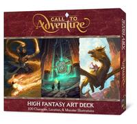 Call to Adventure Fantasy Art Gioco di carte con mazzo divertente e altamente in
