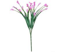 Calla artificiale 32 cm, fiori realistici in plastica, decorazione per la casa, petali realistici, centrotavola da tavolo, multicolori, per davanzale della finestra, libreria, composizioni