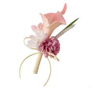 Calla for Lily Boutonniere Fiore di Plastica Matrimonio Pin Calla per | Calla realistica per un look giglio, morbide tonalità pastello, supporto sicuro a spillo, costruzione in plastica