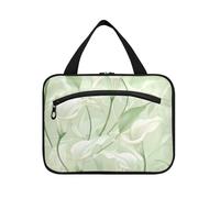 Calla Lily Flower Colori Pastello Verde Menta Articolo Da Appendere Borsa Da Viaggio con Gancio, Necessità Di Progettazione Grande Capacità Makeup Bag per Essenziali per Le Donne Palestra estuche de