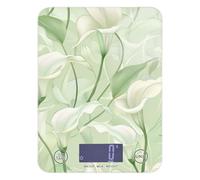 Calla Lily Flower Colori Pastello Verde Menta Espresso Food Scale per Dieta 12 lb/1 oz, 5kg/5g grammi Bilancia Peso digitale con 4 Unità per (Utente) (Utente) (Utente) Peso digitale para comida