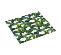 Calla Lily Flowers Bouquet - Tappetino scolapiatti assorbente per cucina, 40,6 x 45,7 cm, tappetino scolapiatti natalizio con anello per appendere