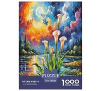Calla Lily Jigsaw Puzzle Impossibili 1000 Pezzi Decorazione Per La Casa. Rilassamento E Intelligence Per Adulti E Ragazzi Da 14 Anni 38x26cm/1000pcs