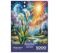 Calla Lily Jigsaw Puzzle Impossibili 1000Pcs Decorazione Per La Casa. Giochi Rilassamento E Intelligence Per Adulti E Ragazzi Da 14 Anni 70x50cm/1000pcs