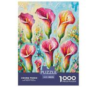 Calla Lily Jigsaw Puzzle Impossible 1000Pcs Decorazione Per La Casa. Rilassamento E Intelligence Per Adulti E Ragazzi Da 14 Anni 38x26cm/1000pcs