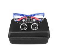 Calla Scorpio 2.5X Occhialini binoculari Testa lente d'ingrandimento Telaio antiscivolo 420mm Distanza di lavoro Occhiali ottici Angolo regolabile per Lab DY-117-2.5X (Blu)