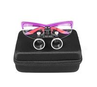 Calla Scorpio 2.5X Occhialini binoculari Testa lente d'ingrandimento Telaio antiscivolo 420mm Distanza di lavoro Occhiali ottici Angolo regolabile per Lab DY-117-2.5X (Viola)