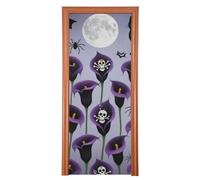 Calla viola gigli per decorazione di Halloween copertura della porta 91,4 x 248,9 cm blu festa banner festa forniture L