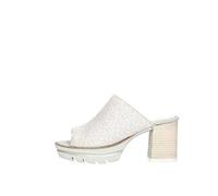 CALLAGHAN 25202 Sandalo Scalzato Donna Scarpe Tacco Zoccolo Pelle Bianco