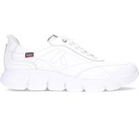 Callaghan - Scarpa casual con lacci elastici, con suola in gomma, tinta unita, sottopiede estraibile, in pelle, per: uomo, bianco, 40 EU