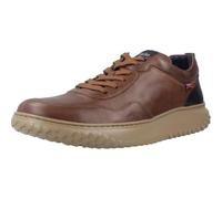 Callaghan - Scarpa casual con lacci,Piatto,Suola larga in gomma,in pelle,tinta unita, classico,semplice, per: uomo, marrone, 43 EU