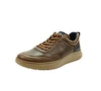 Callaghan - Scarpa casual con lacci,Piatto,Suola larga in gomma,in pelle,tinta unita, classico,semplice, per: uomo, marrone, 45 EU