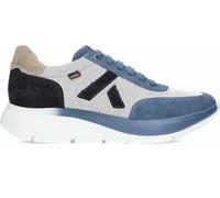 Callaghan - Scarpa sportiva casual in pelle, con lacci e suola larga in gomma, sneakers, sportive, scarpe da ginnastica, per: uomo, Oceano, 42 EU