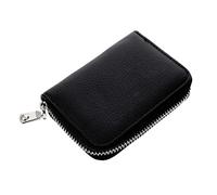 CALLARON 1 Pc Porta Titolari Hombre Triplice Custodia Organizer Con Chiusura a Scatto Portafogli Da Uomo Credito Portafoglio Per Carte Da Donna Cintura a Catena Parà Black