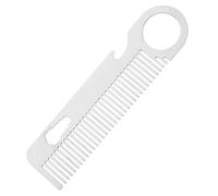 CALLARON 1 Pezzo Pettine Multifunzionale Acciaio Inossidabile per Design Compatto e Portatile per La Dei Facciali Resistente e Antistatico