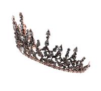 CALLARON 1 Pz Accessori per con di compleanno coroncina sposa copricapo da sposa femminile accessorio per la decorazione dei diadema di festa lega Nero