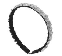 CALLARON 1 Pz fascia di strass fasce per ragazze fasce da donna accessorio per per le donne fasce alla moda adornare Ragazza per copricapo della ragazza flanella Argento