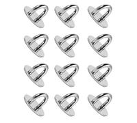 CALLARON 1 Set Gancio Design Adesivo Resistente alla Deformazione in Lega Argento per Telefono Forma Rotonda per Personalizzare Accessori 12 Pezzi