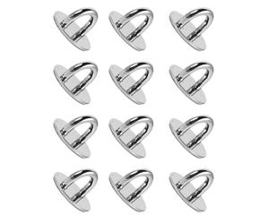 CALLARON 1 Set Gancio Design Adesivo Resistente alla Deformazione in Lega Argento per Telefono Forma Rotonda per Personalizzare Accessori 12 Pezzi