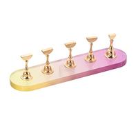 CALLARON 1 Set Nail Art Acrilico con Design Magnetico Espositore per Punte Unghie e Tecniche Manicure per Salon e Domestico