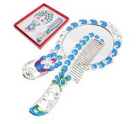 CALLARON 1 Set Pettine Retro Specchiera Makeup Vintage Viaggio Design per Donne e Ragazzper Speciali Compatte