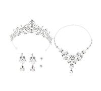 CALLARON 1 Set Set collana a Gioielli goth per Nozze tiara diademi nuziali per la sposa copricapo della nuziale Accessori per matrimoni