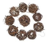 CALLARON 10 Palline Decorative Appese in Plastico Resistente al Usura per Decorazioni Natalizie e Ambienti Come Asilo e Ristorante, Colore caffè, 6cm
