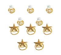 CALLARON 10 Pezzi Fermagli per Sposa Spirali Decorative per Acconciature Nuziali Accessori Eleganti per Cerimonie e Speciali