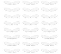 CALLARON 100 Adesivi Murali Mini Specchi Ovali 22x10mm, Specchi Autoadesivi per Arredamento Casa e Progetti Fai da Te, Piastrelle a Specchio per Decorazioni Soggiorno Bagno Cucina