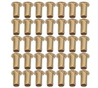 CALLARON 100 Pezzi Rivetti in Rame Cavi M6x12 per Artigianato Creativo e Lavorazione della Pelle, Occhielli Tubolari Semplici da Montare e Regolare, per Scarpe e Accessori Outdoor