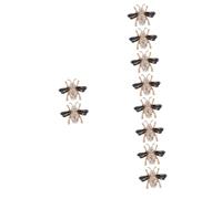 CALLARON 10pezzi Bee Shoe Charms Cute Metal Shoe Clips for Women Decorative Rhinestone Buckles for Various Occasions Easy to Install and