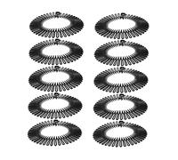 CALLARON 10pezzi Fascia Flessibile Per Capelli in Plastica Pettine Elastico Circolare Completo Pettine Per Capelli Di Varie Dimensioni Supporto Per Fascia Elastica Per Styling Sicuro Dei