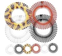 CALLARON 10pezzi Pettini Elasticizzati Per Capelli Donna Fascia Circolare in Plastica Flessibile Pettine Completo Per Capelli Sottile e Volume Basso Accessorio Antiscivolo e Confortevole Co