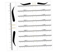 CALLARON 10pezzi Stencil Sopracciglia Donna Righello Misurazione Strumento Disegno Posizionamento Tattoo Linea