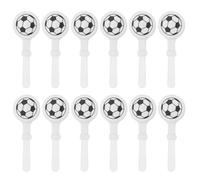 CALLARON 12 Pezzi Hand Clapper a Forma di Pallone da Calcio in Plastica, Leggero e Portatile, come Regalo Calcio o Bomboniera per Feste Sportive e Compleanni