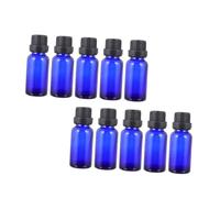 CALLARON 12pezzi Flaconi in Vetro per Oli Essenziali da Bottiglie Vuote Contagocce Pacchetto da Colore Blu Adatte per Liquidi Profumi e Oli Vari Ermetiche e Portatili