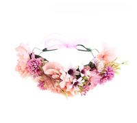 CALLARON 1pezzi Cerchietto Floreale Per Da Copricapo Floreale Per Sposa Realizzato in Materia Leggera Accessorio Per Rosa Per Foto e Regali Di Natale