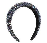 CALLARON 1pezzi Copricapo Larga Strass Cerchietto per Capelli Retrò Cristalli Fascia per Capelli Decorazioni Luminose