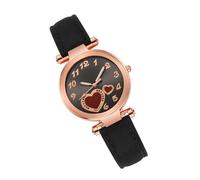 CALLARON 1pezzi Orologio Da Donna Elegante Con Cinturino Nera Design Cuore Orologio Casual Per Attività Ricreative e Eventi Sociali Facile Da Indossare