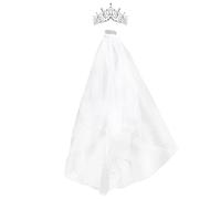 CALLARON 1Set Copricapo Matrimonio con Tiara per Sposa Accessorio per Cerimonie e Speciali
