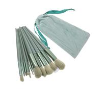 CALLARON 1set Pennelli Per Trucco Verde Pennelli Professionali Per Polvere Libera Facile Da Usare Con Sacchetto Per Donne e Appassionate Di Make-up