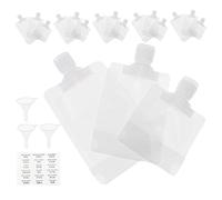 CALLARON 1set Sacchetti Squeeze Ricaricabili Da Viaggio Di Borse Per Liquidi Con Funnel e Etichette Design Leggero e Resistente Per Cosmetici e Toiletries