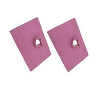 CALLARON 2 Pezzi asciugamano per lettino da con foro copertura per il letto del salone buco del lenzuolo massaggiante cuscino per lettino da Purple