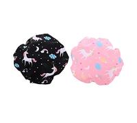 CALLARON 2 Pezzi Doccia Impermeabili con Design Unicorno Cuffie per Bagno e Make Up Adatte Diverse Circonferenze Craniche Facili Indossare e Rimuovere