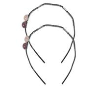 CALLARON 2 Pezzi Fascia Per Capelli Decorativa a Onde Per Donna Fascia Carina Doppia Palla Accessorio Per Capelli Leggero e Comodo