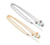 CALLARON 2 Pezzi Fascia per Pietre Turchesi Accessorio per Cerimonie Feste e Speciali